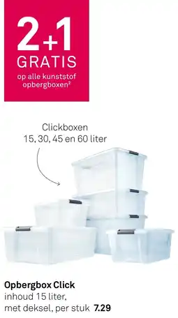 Karwei Opbergbox Click aanbieding