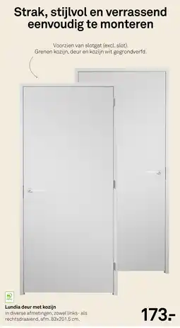 Karwei Lundia Deur met Kozijn aanbieding