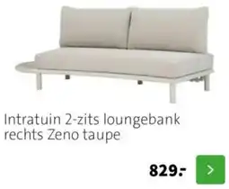 Intratuin Intratuin 2-zits loungebank rechts Zeno taupe aanbieding