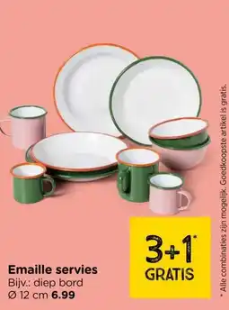 Xenos Emaille servies aanbieding
