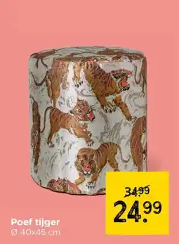 Xenos Poef tijger aanbieding
