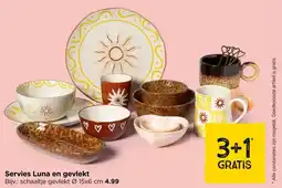 Xenos Servies Luna en gevlekt aanbieding