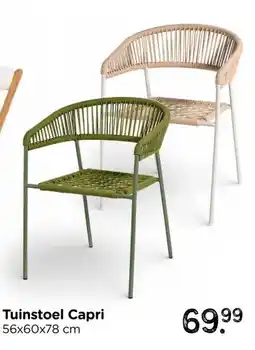 Xenos Tuinstoel Capri 56x60x7 aanbieding