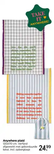 Xenos Anywhere plaid aanbieding