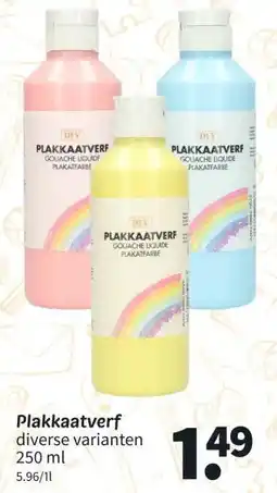 Wibra Plakkaatverf aanbieding