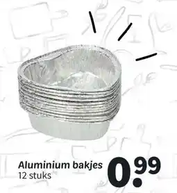 Wibra Aluminium bakjes aanbieding