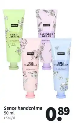 Wibra Sence handcrème aanbieding