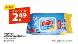 Wibra Vochtige allesreinigerdoekjes aanbieding