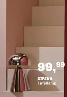 Trendhopper Tafellamp Sirina glans nikkel 26cm aanbieding