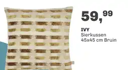 Trendhopper Sierkussen Ivy 45x45 cm Bruin aanbieding