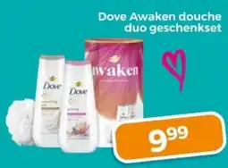 Trekpleister Dove Awaken douche duo geschenkset aanbieding