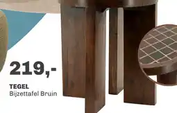 Trendhopper Bijzettafel Tegel bruin aanbieding