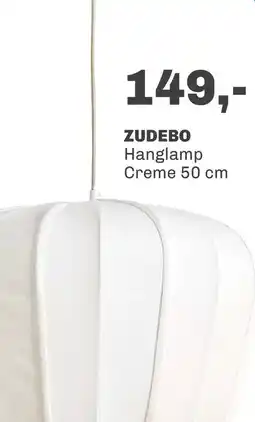 Trendhopper Hanglamp Zudebo creme 50 cm aanbieding