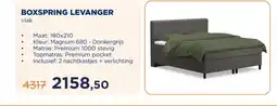 TotaalBED BOXSPRING LEVANGER aanbieding