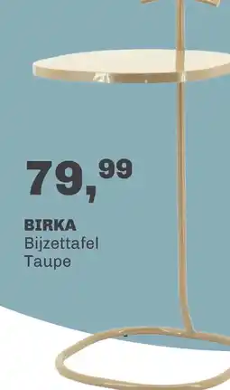 Trendhopper Bijzettafel Birka taupe aanbieding