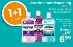 Trekpleister Listerine mondspoeling aanbieding