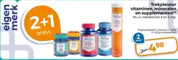Trekpleister Trekpleister vitaminen, mineralen en supplementen** M.u.v. melatonine 3 en 5 mg. aanbieding