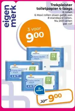 Trekpleister Trekpleistertoiletpapier 4-laags aanbieding