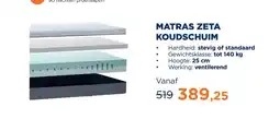 TotaalBED Matras Zeta | koudschuim toplaag aanbieding