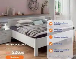 TotaalBED Bed Barcelona voorraad | 140 x 200 cm | Alpine wit aanbieding