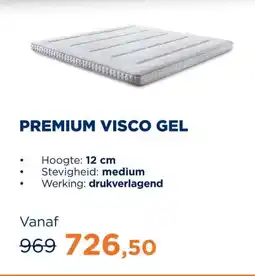 TotaalBED Topmatras Premium visco gel | 140 x 200 cm aanbieding