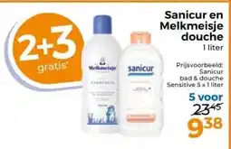 Trekpleister Sanicur en Melkmeisje douche aanbieding