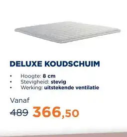 TotaalBED Topmatras Deluxe koudschuim | 140 x 200 cm aanbieding