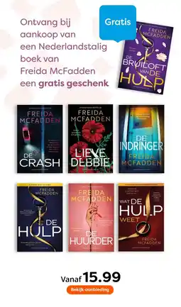 The Read Shop Ontvang bij aankoop van een Nederlandstalig boek van Freida McFadden een gratis geschenk aanbieding