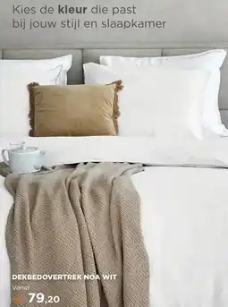 TotaalBED Dekbedovertrek Noa Wit | 140 x 200/220 cm aanbieding