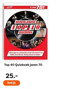 The Read Shop Top 40 Quizboek jaren 70 aanbieding