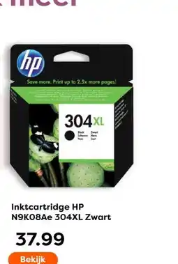 The Read Shop Inktcartridge HP N9K08Ae 304XL Zwart aanbieding