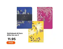 The Read Shop Notitieboek A6 Sara Miller Set van 3 aanbieding