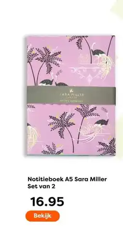 The Read Shop Notitieboek A5 Sara Miller Set van 2 aanbieding
