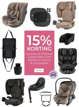 Prenatal op nieuwe Prénatal autostoelen Safa Sascha en Sunny & accessoires aanbieding