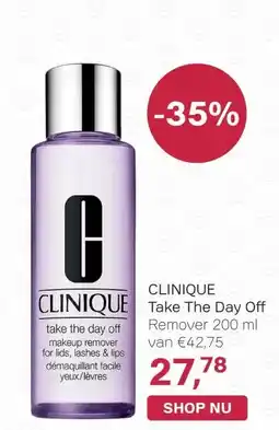 Pour Vous CLINIQUE Take The Day Off aanbieding