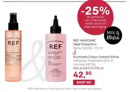 Pour Vous REF HAIRCARE Heat Protection & Illuminate Colour Instant Shine aanbieding