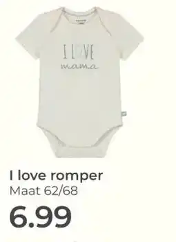 Prenatal I love romper aanbieding