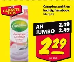 Nettorama Campina zacht en luchtig framboos aanbieding