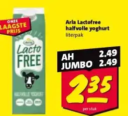 Nettorama Arla Lactofree halfvolle yoghurt aanbieding