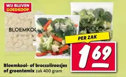 Nettorama Bloemkool- of broccoliroosjes of groentemix aanbieding