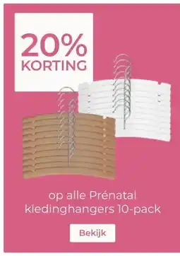 Prenatal op alle Prénatal kledinghangers 10-pack aanbieding