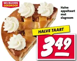 Nettorama Halve appeltaart met slagroom aanbieding