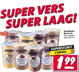 Nettorama Zuivelhoeve Boer'n vla aanbieding