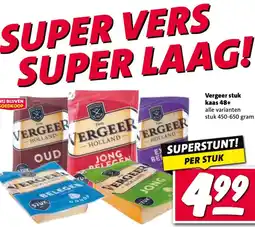 Nettorama Vergeer stuk kaas 48+ aanbieding