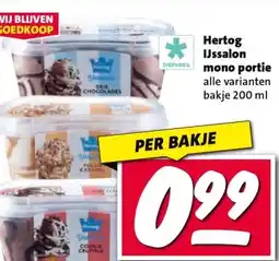 Nettorama Hertog IJssalon mono portie aanbieding