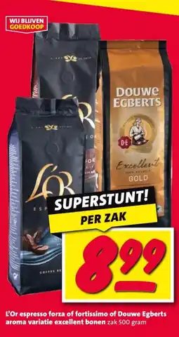 Nettorama L'Or espresso forza of fortissimo of Douwe Egberts aroma variatie excellent bonen aanbieding