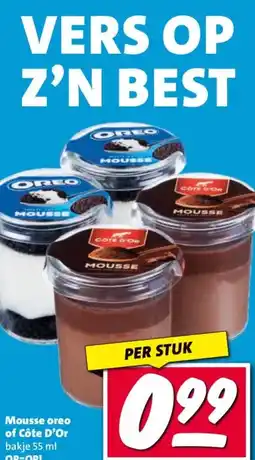 Nettorama Mousse oreo of Côte D'Or aanbieding