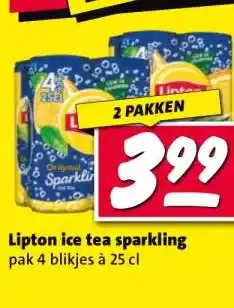 Nettorama Lipton ice tea sparkling aanbieding
