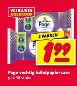 Nettorama Page vochtig toiletpapier care aanbieding