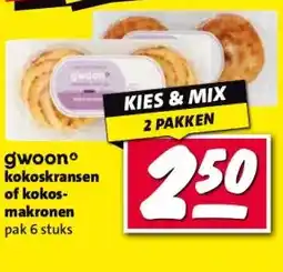 Nettorama gwoonº kokoskransen of kokos- makronen aanbieding